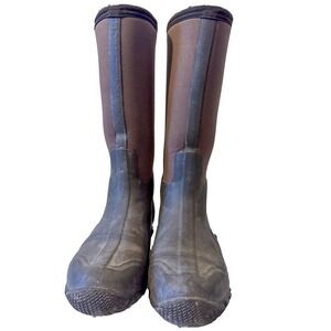 The Original Muck Boot Company Brown Neoprene Tall Mud Boots Men 8.5 Women 9/9.5